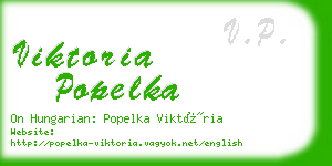 viktoria popelka business card